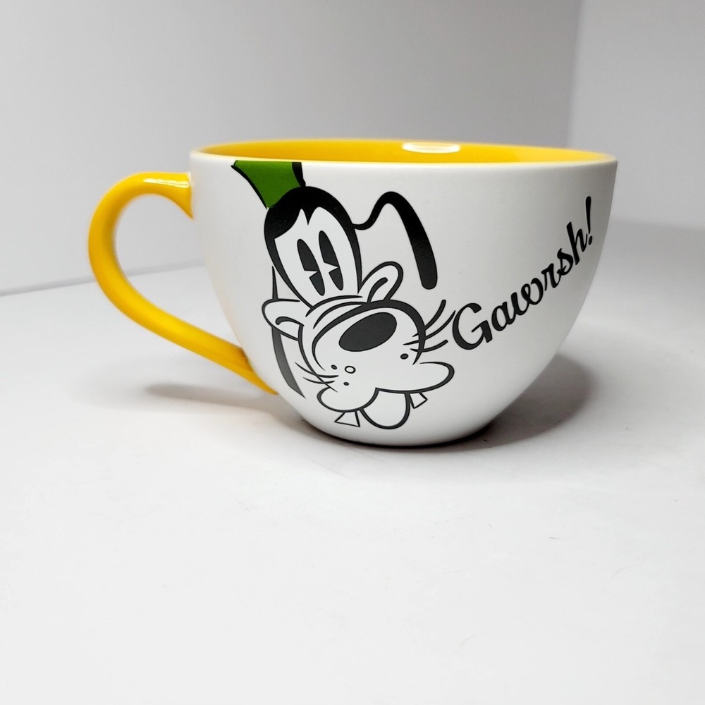 Disney Store Exclusive Goofy Giant Coffee Mug Gawrsh! EUC A1